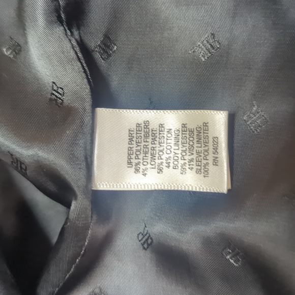 Banana Republic Colorblock Black White Tweed Coat XL - Picture 9 of 10